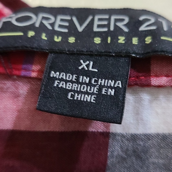 Forever 21 Flannel Size XL - Picture 3 of 4